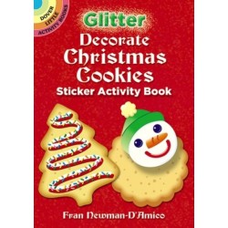 Glitter Decorate Christmas Cookies Sticker Activity Book
