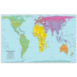 Peters World Map: Folded