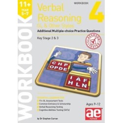 11+ Verbal Reasoning Year 5-7 GL & Other Styles Workbook 4: Additional Multiple-choice Practice Questions