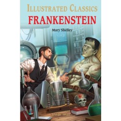 Frankenstein for Kids : illustrated Children Classics English Novel with Review Questions: English Novel With Review Questions