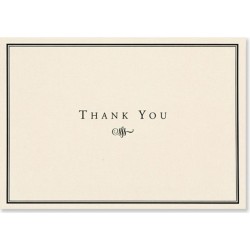 Thank You Notes Black/cream