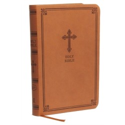 KJV Holy Bible: Value Compact Thinline, Brown Leathersoft, Red Letter, Comfort Print: King James Version: Holy Bible, King James Version