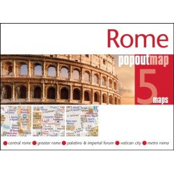 Rome PopOut Map: Pocket size, pop up city map of Rome