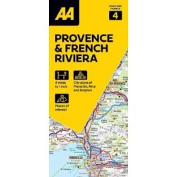 AA Road Map Provence & French Riviera