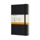 Moleskine Medium Ruled Hardcover Notebook: Black: Black