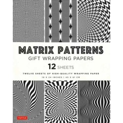Matrix Patterns Gift Wrapping Papers - 12 sheets: 18 x 24 inch (45 x 61 cm) Wrapping Paper