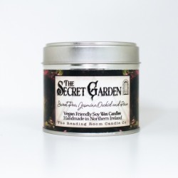Secret Garden- Scented Soy Candle- Sweetpea, Jasmine, Orchid and Pine