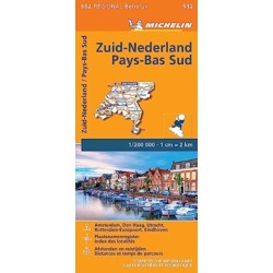 Netherlands South - Michelin Regional Map 532