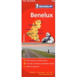 Benelux - Michelin National Map 714