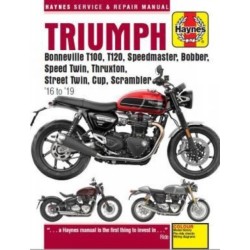 Triumph Bonneville T100, T120, Speedmaster, Bobber, Speed Twin, Thruxton, Street Twin, Cup, Scrambler (16 to 19): 16 to 19