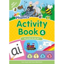 Jolly Phonics Activity Book 4: In Precursive Letters (British English edition)