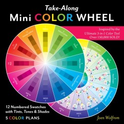 Take-Along Mini Color Wheel: 12 Numbered Swatches with Tints, Tones & Shades, 5 Color Plan