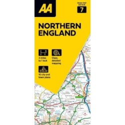 AA Road Map Northern England