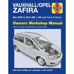 Vauxhall/Opel Zafira (Mar 09-14) 09 to 64 Haynes Repair Manual