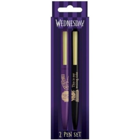 Wednesday (Nevermore) Pen Set 2pk