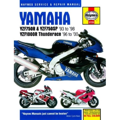 Yamaha YZF750R & YZF1000R Thunderace (93 - 00) Haynes Repair Manual