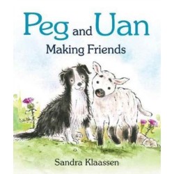 Peg and Uan: Meet a shy sheepdog puppy and a playful lamb