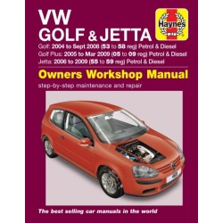 VW Golf (04 - Sept 08), Golf Plus (05 - Mar 09) & Jetta (06 - 09) Haynes Repair Manual
