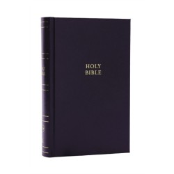 NKJV Personal Size Large Print Bible with 43,000 Cross References, Black Hardcover, Red Letter, Comfort Print
