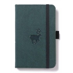 Dingbats A6 Pocket Wildlife Green Deer Notebook - Plain