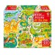 Usborne Book and Jigsaw At the Zoo