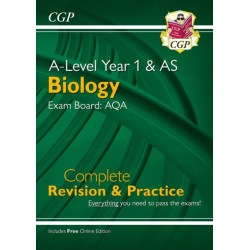 A-Level Biology: AQA Year 1 & AS Complete Revision & Practice with Online Edition