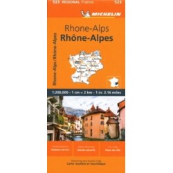Rhone-Alps - Michelin Regional Map 523