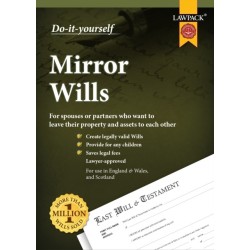 Lawpack Mirror Wills DIY Kit: For spouses or partners who want to leave their property and assets to each other