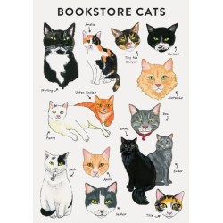Bibliophile Flexi Journal: Bookstore Cats