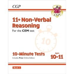 11+ CEM 10-Minute Tests: Non-Verbal Reasoning - Ages 10-11 Book 2 (with Online Edition)