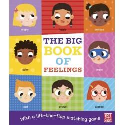 The Big Book of Feelings: A board book with a lift-the-flap matching game