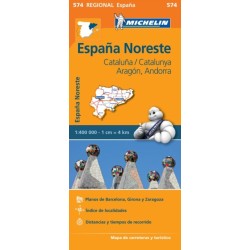 Aragon Cataluna - Michelin Regional Map 574: Map