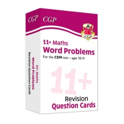 11+ CEM Revision Question Cards: Maths Word Problems - Ages 10-11
