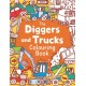 The Diggers and Trucks Colouring Book