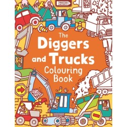 The Diggers and Trucks Colouring Book