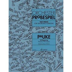 Test Pieces for Orchestral Auditions - Timpani/Percussion: Excerpts from the Operatic and Concert Repertoire. timpani/percussion.
