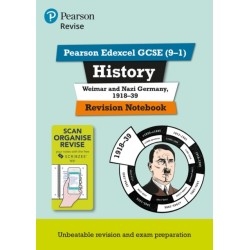 Pearson REVISE Edexcel GCSE History Weimar and Nazi Germany: Revision Notebook: Edexcel