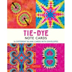 Tie-Dye, 16 Note Cards: 16 Different Blank Cards with 17 Patterned Envelopes in a Keepsake Box!