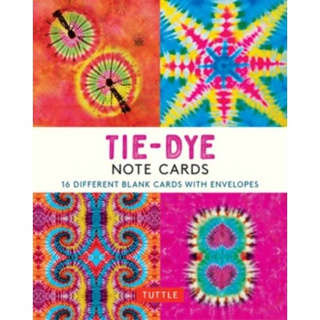 Tie-Dye, 16 Note Cards: 16 Different Blank Cards with 17 Patterned Envelopes in a Keepsake Box!