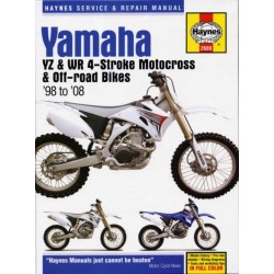 Yamaha YZ & WR 4-stroke Motocross Bikes (98 - 08) Haynes Repair Manual