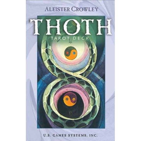Crowley Thoth Tarot (Premier Edition - Small): Premier Edition with Small 78-Card Crowley Thoth Tarot Deck by Aleister Crowley, Painted by Lady Frieda Harris, Astrological & Qabalistic Symbolism, Includes Booklet & Full-Color Spread Sheet