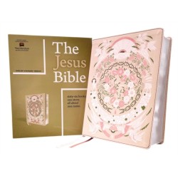 The Jesus Bible Artist Edition, ESV, Leathersoft, Peach Floral