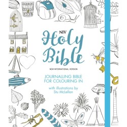 NIV Journalling Bible for Colouring In: With unlined margins and illustrations to colour in