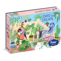Dare to Dream 1,000-Piece Puzzle: (Flow) for Adults Families Picture Quote Mindfulness Game Gift Jigsaw 26 3/8” x 18 7/8”