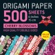 Origami Paper 500 sheets Cherry Blossoms 6 inch (15 cm): Tuttle Origami Paper: High-Quality Double-Sided Origami Sheets Printed with 12 Different Patterns (Instructions for 6 Projects Included)