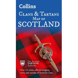 Collins Scotland Clans and Tartans Map: Over 170 Arms, Official Insignia, Crests and Tartans of Scottish Clans