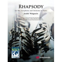 Rhapsody: For Alto Saxophone and Orchestra or Piano