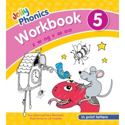 Jolly Phonics Workbook 5: in Print Letters (American English edition)