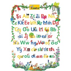 Jolly Phonics Letter Sound Poster: in Precursive Letters (British English edition)
