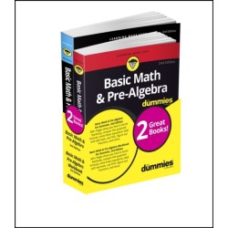 Basic Math & Pre-Algebra For Dummies Book + Workbook Bundle